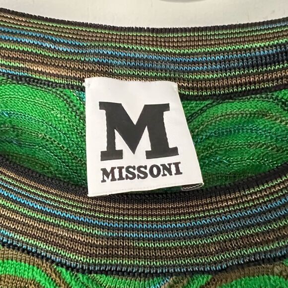 M Missoni multi color sleeves crochet dress - Picture 2 of 8